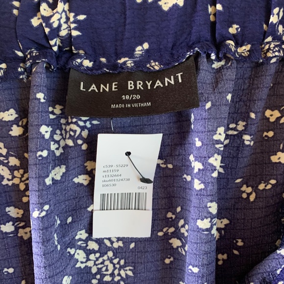 Lane Bryant Tiered Blue Floral Maxi Skirt 18/20 New with Tags - Picture 5 of 9